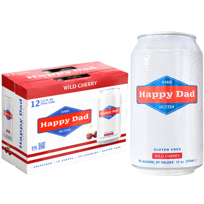 Happy Dad Hard Seltzer Wild Cherry 12pk 12oz Can 5.0% ABV