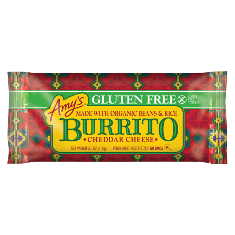 Amy's Kitchen Gluten Free Bean & Cheese Burrito 5oz