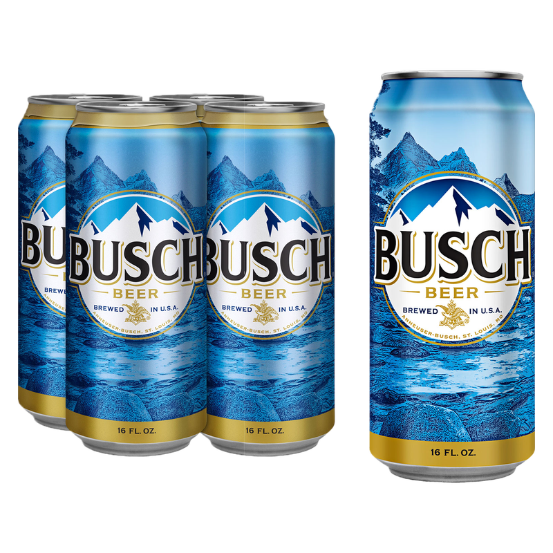Busch 4pk 16oz Can 4.6% ABV