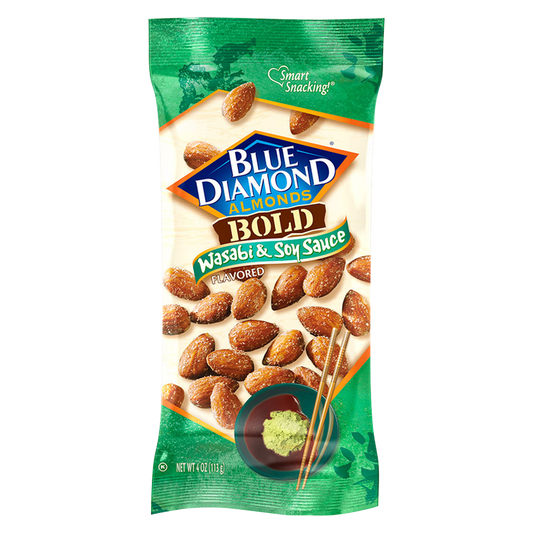 Blue Diamond BOLD Wasabi & Soy Sauce Almonds 4oz