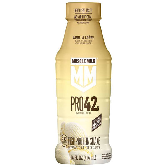 Muscle Milk PRO Vanilla Creme High Protein Shake with Ultra-Filtered Milk 14oz Btl