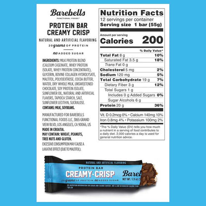 Barebells Protein Bars Creamy Crisp Case 12ct