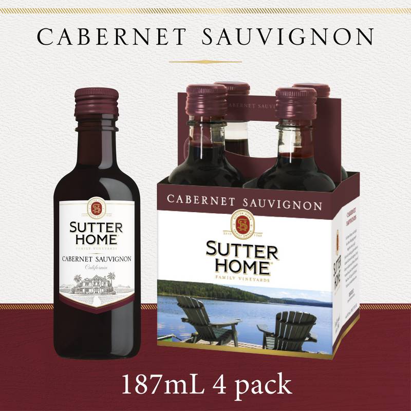 Sutter Home Cabernet Sauvignon 4pk 187ml