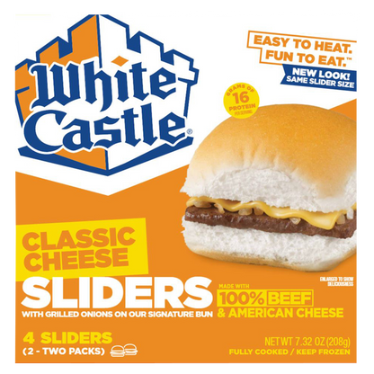 White Castle Frozen Classic Cheeseburger Sliders 4ct 7.3oz