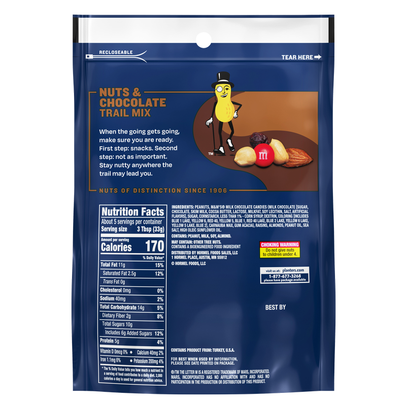 Planters Nuts & Chocolate Trail Mix 6oz