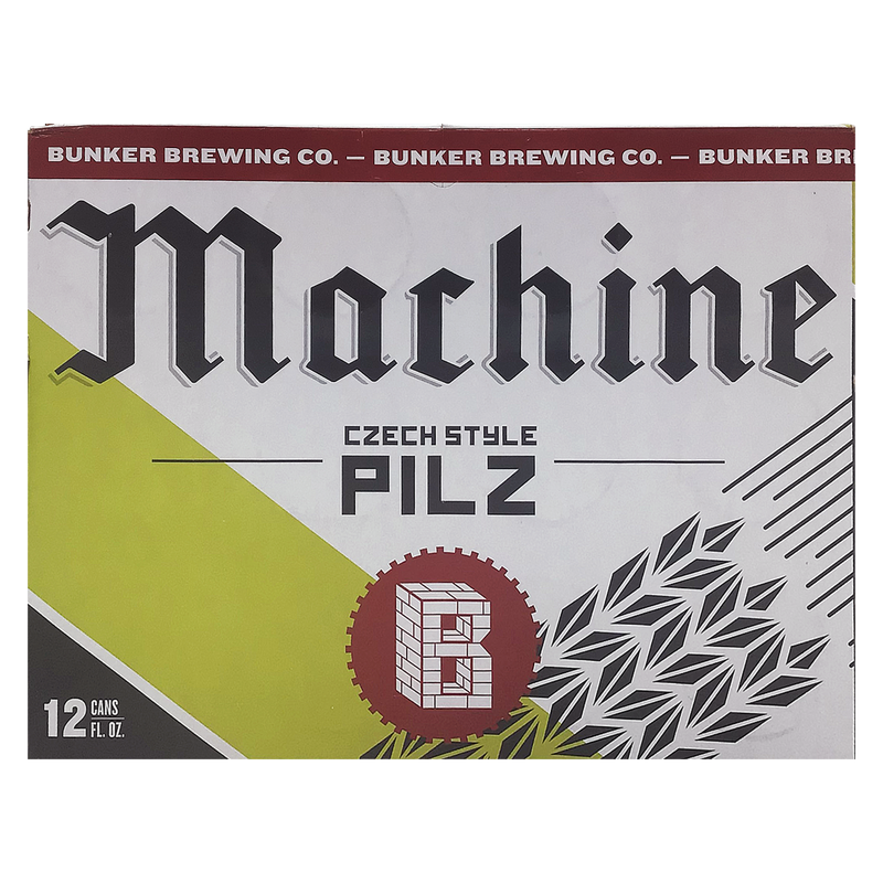 Bunker Brewing Machine Pilz 12Pk 12Oz Can 5.2% Abv