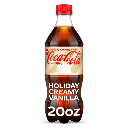 Coca-Cola Holiday Creamy Vanilla 20oz Btl