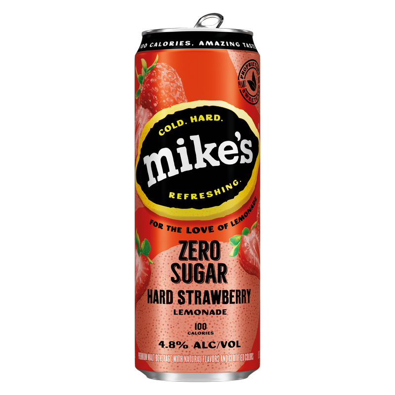 Mike's Hard Zero Sugar Strawberry Lemonade 12oz Can 4.8% ABV