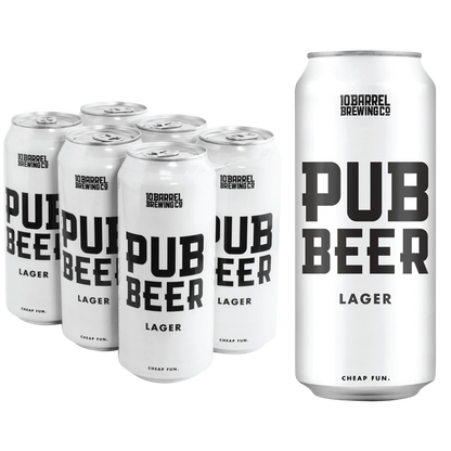 10 Barrel Pub Beer 6pk 16oz Can 5.0% ABV