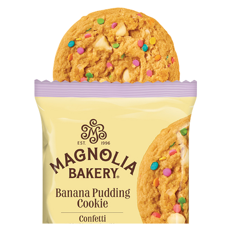 Magnolia Bakery Banana Pudding Cookies - Confetti With White Chocolate Chips 4ct 8oz Carton