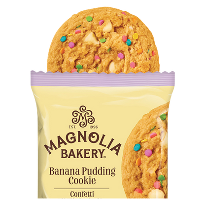 Magnolia Bakery Banana Pudding Cookies - Confetti With White Chocolate Chips 4ct 8oz Carton