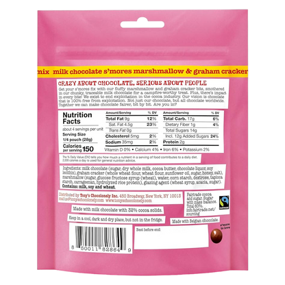 Tony's Chocolonely Lil Bits Milk Chocolate S'mores Mix, 4oz