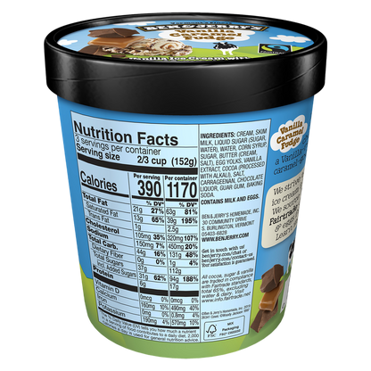Ben & Jerry's Vanilla Caramel Fudge Pint
