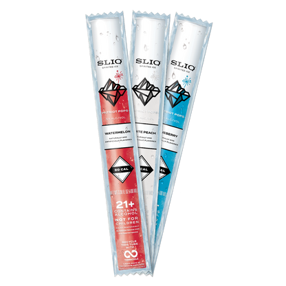 SLIQ Spirited Ice Patriot Pops 12pk 100ml  5% ABV