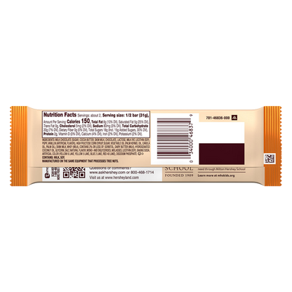 Hersheys Salted Caramel Creme Chocolate Bar, King Size, 2.2 oz
