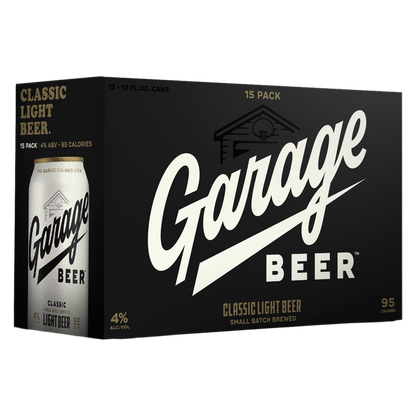 Garage Beer Classic Light Beer 15pk 12oz 4% ABV