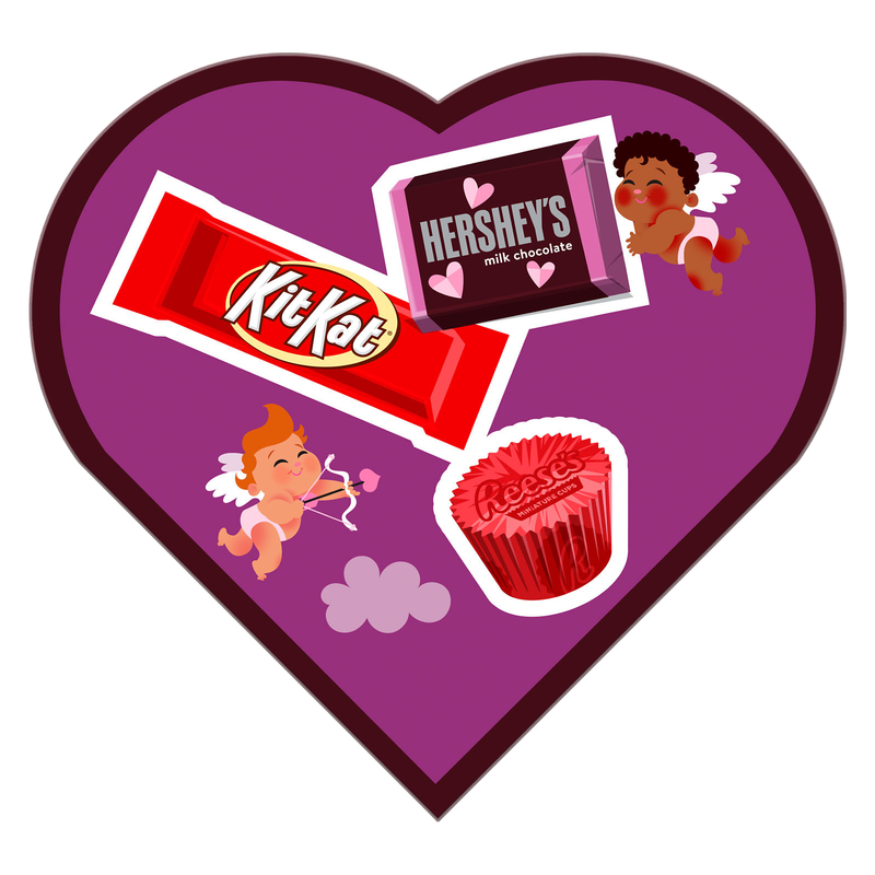 HERSHEY’S, KIT KAT®, REESE’S Assortment Heart Box, 6.4oz