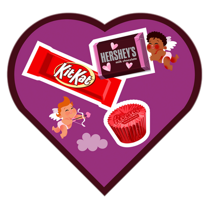 HERSHEY’S, KIT KAT®, REESE’S Assortment Heart Box, 6.4oz