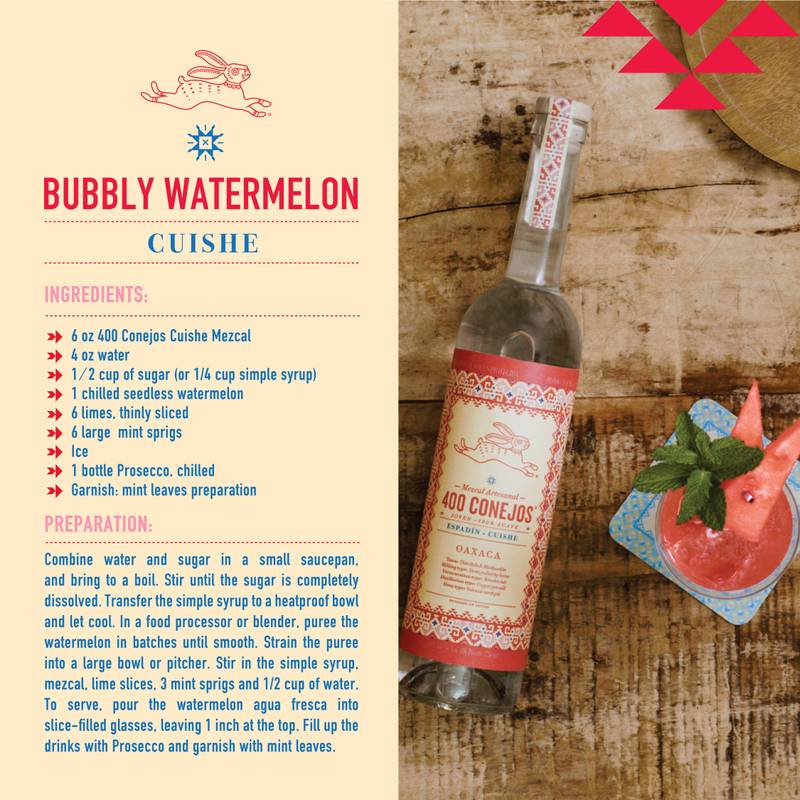 400 Conejos Cuishe Mezcal Joven 750ml (80 Proof)