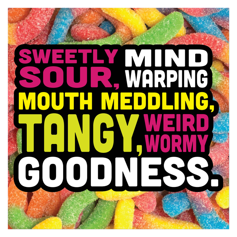 Trolli Sour Brite Crawlers, Candy, Cherry-Lemon, Strawberry-Grape & Orange-Lime, Sweet and Sour, 5 oz