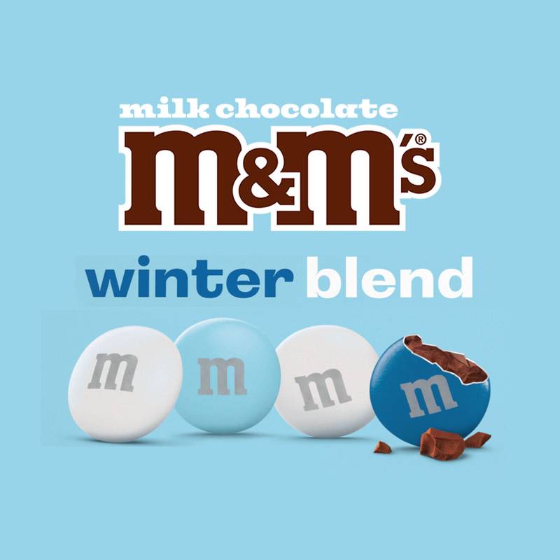 M&M'S Winter Blend Milk Chocolate Candy, 10 oz