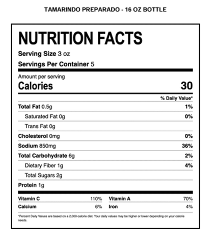 Micheladas Antojitos Tamarindo Preparado Drink Mix 16 oz