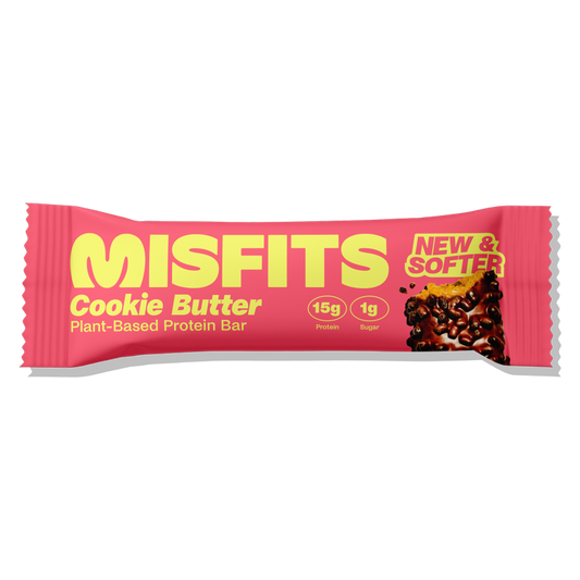 Misfits Plant-Based Cookie Butter Protein Bar, 1.8oz
