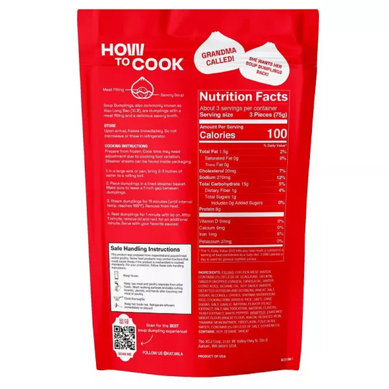 MìLà Soup Dumpling, Chicken 8.8oz