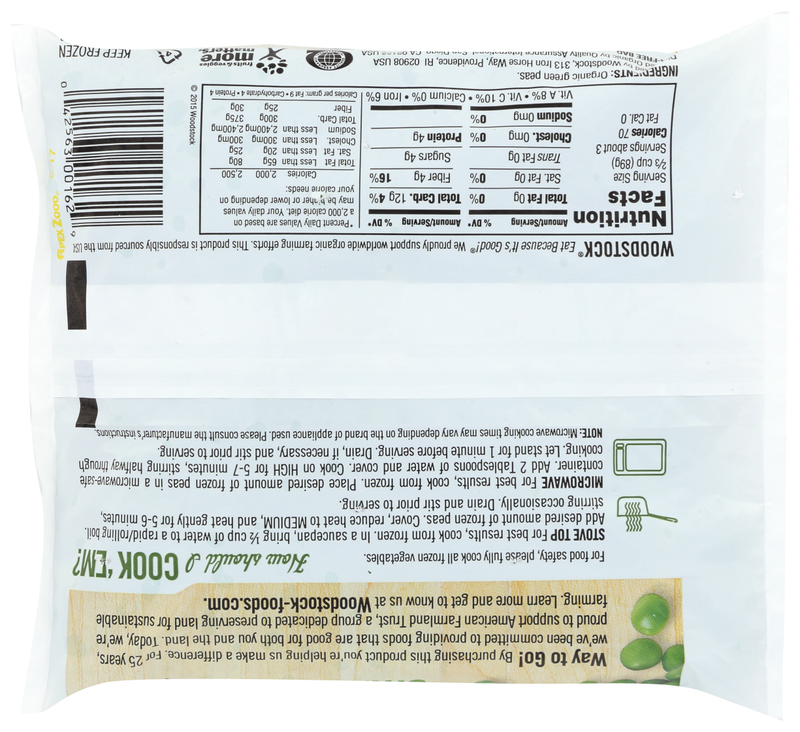 Woodstock Organic Green Peas 10oz