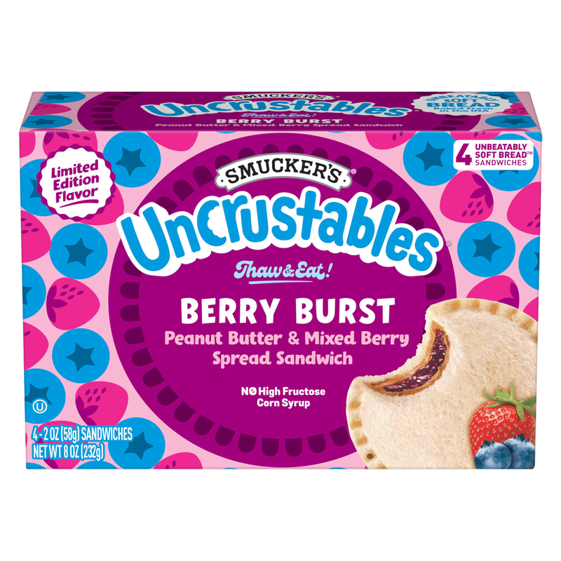 Smucker's Uncrustables Peanut Butter & Berry 4 Pack