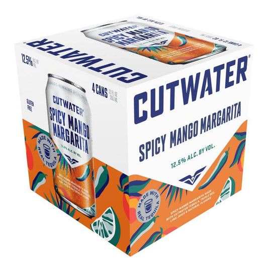 Cutwater Spicy Mango Margarita 4pk 12oz Can