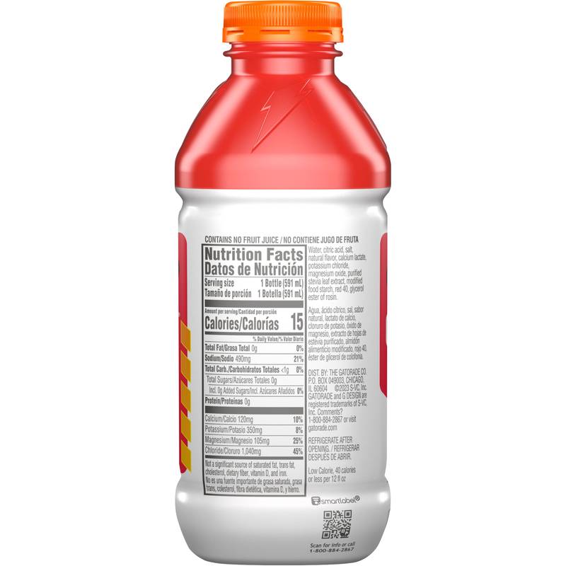 Gatorlyte Zero Sugar Fruit Punch 20oz Btl