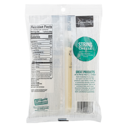 Essential Everyday Part-Skim Mozzarella String Cheese Individually Wrapped 12ct/12oz