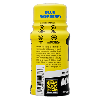 Matador Blue Raspberry Energy Shots 2oz Btl