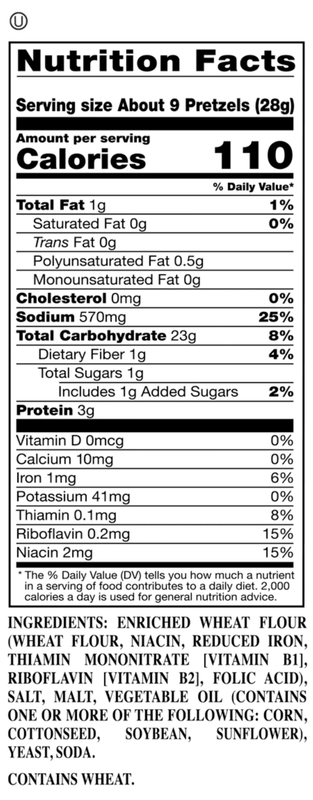 Herr's Extra Thin Pretzels, 16 oz