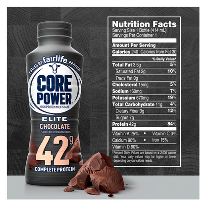 Core Power Protein Chocolate Elite 42G 14oz