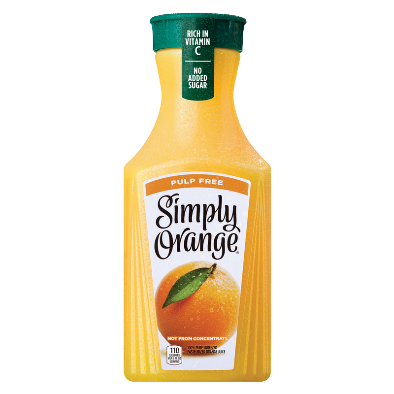 Simply Pulp Free Orange Juice 52oz Btl