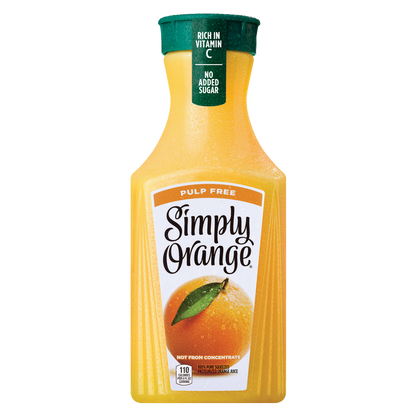 Simply Pulp Free Orange Juice 52oz Btl