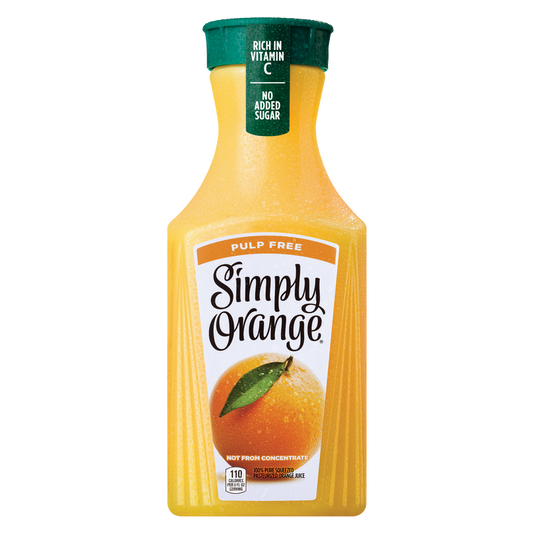Simply Pulp Free Orange Juice 52oz Btl