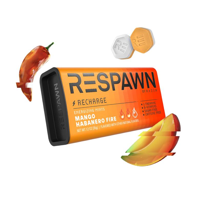 5 Gum Respawn Mango Habanero Fire Mints, 1oz