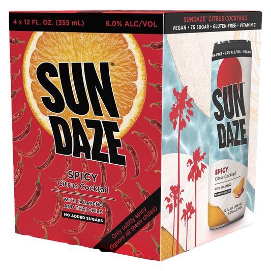 SunDaze Citrus Cocktail Spicy 4pk 12oz Cans