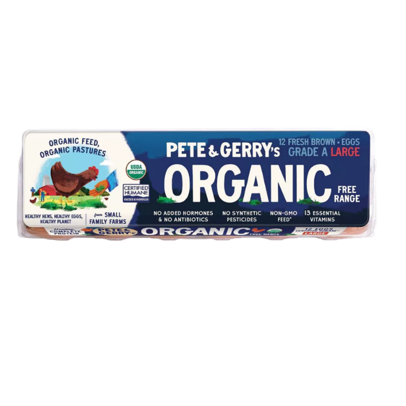 Pete & Gerry's Organic Grade A Large Brown Eggs - 12ct