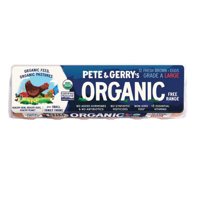Pete & Gerry's Organic Grade A Large Brown Eggs - 12ct