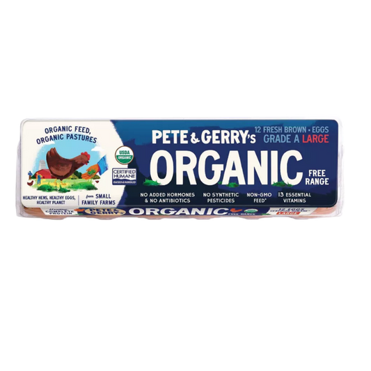 Pete & Gerry's Organic Grade A Large Brown Eggs - 12ct