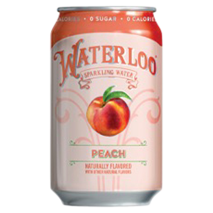 Waterloo Sparkling Water Peach Single 12oz Can