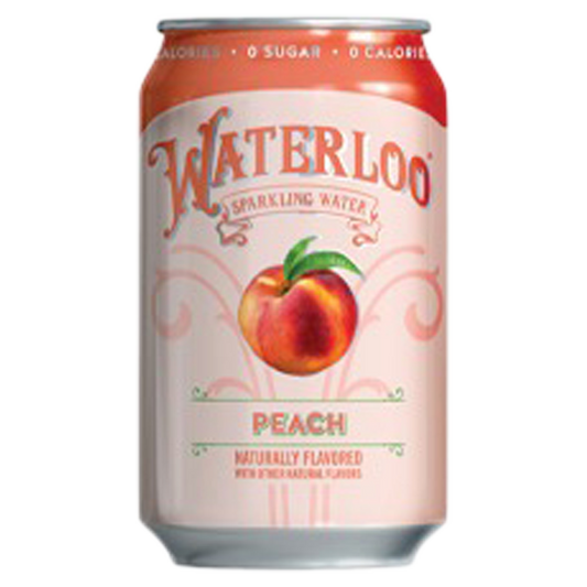 Waterloo Sparkling Water Peach Single 12oz Can