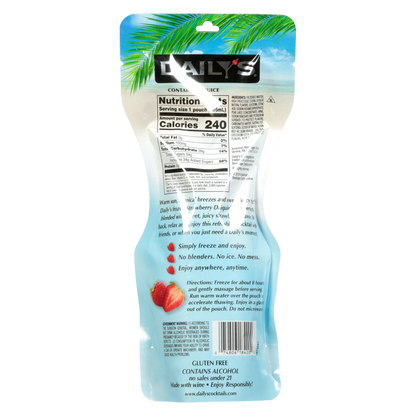 Daily's Strawberry Daiquiri Single 10oz Pouch 5% ABV