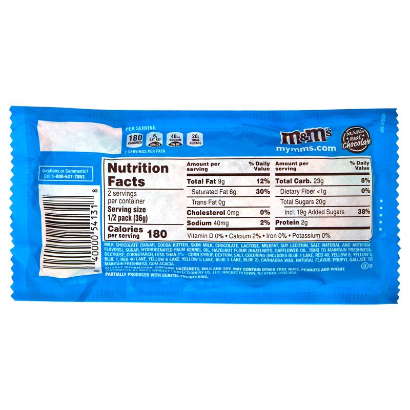 M&M's Hazelnut Share Size 2.53oz