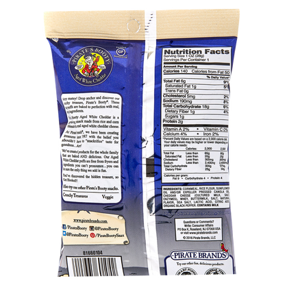 Pirate's Booty Aged White Cheddar 1oz