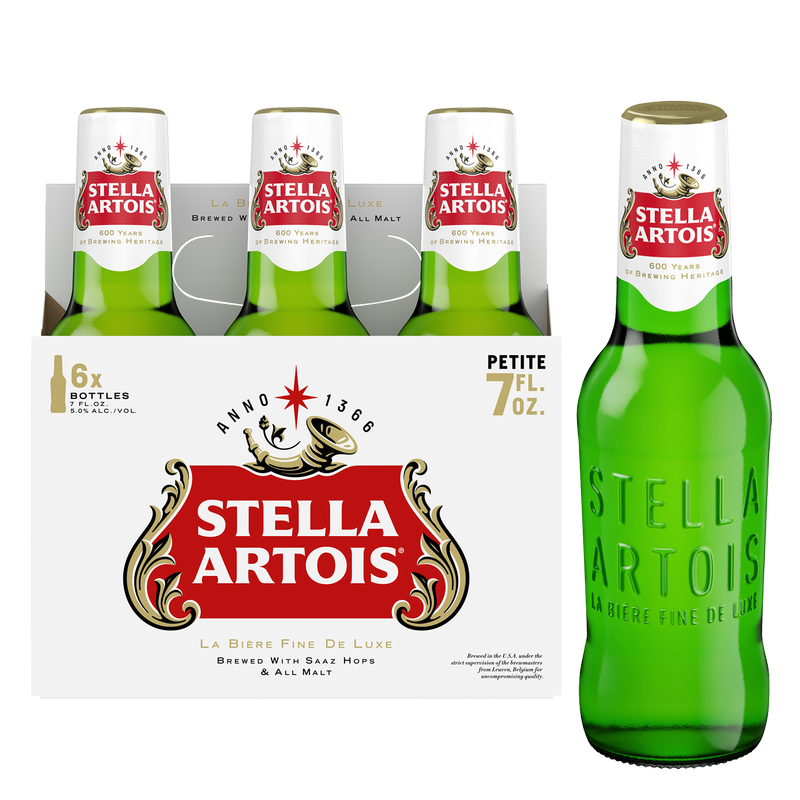 Stella Artois Petite Bottles 6pk 7oz Btl